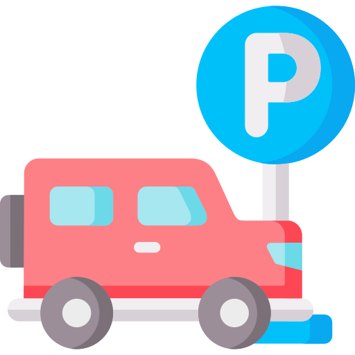 Parking na terenie ogrodzonej posesji